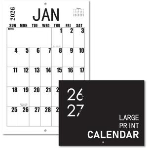 Large Wall Calendar 2026-2027, Big Grid Jumbo Calendar 23 x 15 Inches Runs From Jan 2026 to Jul 2027, Large Print Wall Calendar Perfect for Planning, Organizing, and Scheduling Your Life