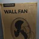 VAGKRI Wall Fan, 20 Inch High Velocity Metal Oscillating Wall Fan, 3 Speeds, 5300CFM Industrial Wall mounted Fan for Home Office Patio Garage Factory Greenhouse Warehouse Farm