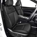 TTX LIGHTING Custom Fit Seat Covers for Hyundai Tucson 2022 2023 2024 XRT,SE,SEL,N Line,Limited - Faux Leather Full Set Compatible Airbag Car Seat Protector BlackNot for Hybrid
