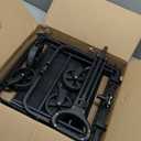 Collapsible Wagon 220 lbs, Heavy Duty Wagon Carts Foldable, Portable Wagons for Groceries, Beach Cart with All-Terrain Wheels & Drink Holders, Utility Wagon for Shopping, Sports, Camping, Black