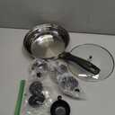 MARSKITOP Egg Poacher Pan Nonstick 4 Eggs, Poached Egg Pan Stainless Steel Poached Egg Cooker, Egg Poaching Pan PFOA Free, Poached Egg Maker with Nonstick Poached Egg Cups