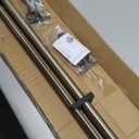 Double Curtain Rods for Windows 72-144'', 1'' Front and 5/8''Back Double Drapery Rods with Premium Aluminum Brackets and End Cap Finials, Adjustable Antique Bronze Double Window Curtain Rod