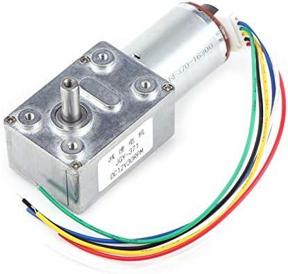 DC 12V high Turbine Gear Motor, with Encoder Strong self-Locking 10/20/30/40 /100 RPM(30RPM)