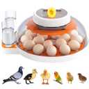 Incubators for Hatching Eggs - 18 Egg CapacityAutomatic Egg Turner360 ViewingTemperature & Humidity ControlDual Size Egg Trays for Chicken, Duck, Goose, Turkey, Quail, and Parrot Eggs