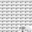 300 Pcs 0.5 oz Salve Tins with Lids Bulk Lip Balm Containers Round Metal Containers with Screw Top Lids Aluminum Silver Tin Cans for DIY Salve Candle