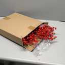 Zeyune 12 Pack Artificial Red Berry Stems 16.1 Inch Christmas Holly Berry Branches with 6 Snow Frosted and 6 Glossy Berries for Xmas Tree Garland Wreath Wedding DIY Crafts Gift Home Decor (Red)