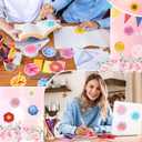 Pasimy 24 Set Flower Sticky Notes and Pens Set Spring Themed Flower Gifts Party Favors Colorful Floral Daisy Note Pads Bulk Ballpoint Pens for Spring Easter Women Adults Office Coworkers Supplies