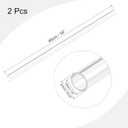 MECCANIXITY Acrylic Pipe Clear Rigid Round Tube 16mm(5/8") ID 20mm(0.8") OD 18" for Lamps and Lanterns, Water Cooling System 2pcs