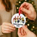 9 x Chicken Christmas Ornament, Merry Chick-Mas 2025 Funny Chickens Ornament, Chicken Lover Gifts for Women, Farmhouse Coop Decor, Rooster Hen Ceramic Christmas Tree Decoration