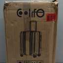 Coolife Luggage PC+ABS Hardshell Suitcase with TSA Lock, Spinner Carry On Lightweight (wine red, S(20in_carry on))