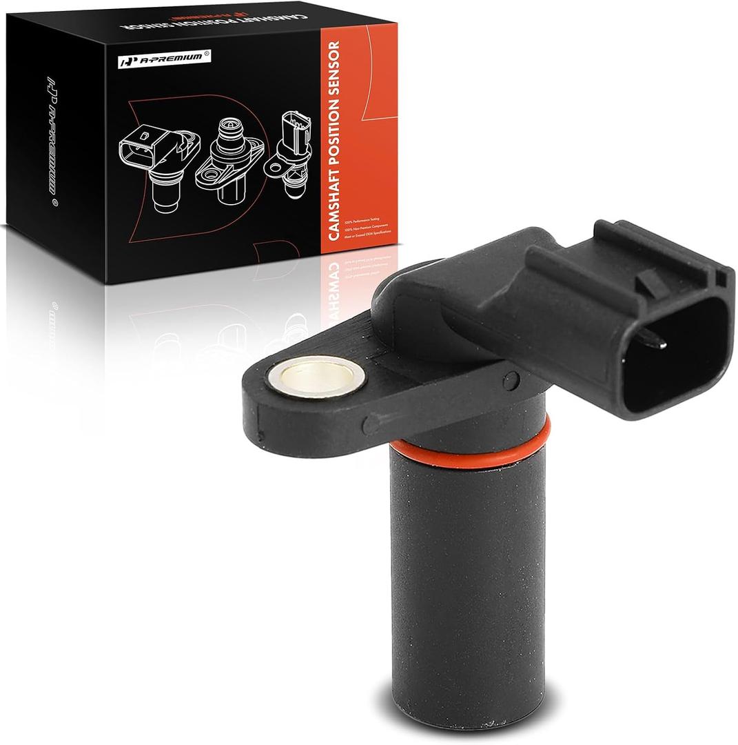 A-Premium Engine Camshaft Position Sensor (2 Blades) Compatible with Ford F-150, Explorer, Fusion, Edge, Transit, Mustang, Taurus, Flex & Lincoln MKZ MKX MKS MKT & Mazda CX-9 & Mercury Sable
