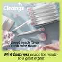 cleaings Mini Brushes-Disposable Toothbrushes with Double Cleaning Beads Toothpaste and Pick for Work or Travel, 20 Count-Mint FlavorPack of 1