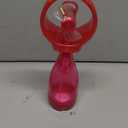 O2COOL LED Lights Deluxe Handheld Battery Powered Water Misting Fan (Raspberry)