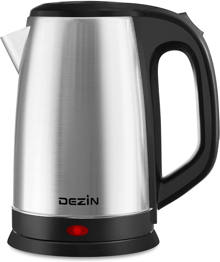 Dezin Electric Tea Kettle for Boiling Water, 2.5L Large Hot Water Boiler, Stainless Steel Fast Boil Water Heater, Electric Water Pot with Auto Shut-Off and Boil-Dry Protection 10 Cups for Family Use