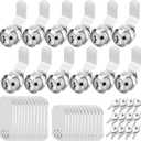 5/8 Cam Locks - 5/8 Diameter Cam Lock Keyed Alike Cabinet Locks Secure Files Drawers Mailbox RV Cylinder Replacement Lock Set, Camper Door Tool Box, Zinc Alloy(12 Pack)