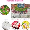 Foxhool Beginners Cross Stitch Kits Stamped Full Range of Embroidery Kits for Adults DIY Cross Stitches kit Embroidery Patterns for Needlepoint kit-Flower Girl 16x20 inch