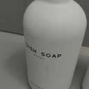 Luxury Glass Hand and Dish Soap Dispenser Set by Brighter Barns - Kitchen Soap Dispenser Set with Tray for Kitchen Sink - White and Gold Home Accessories & Decor for Restaurants, Airbnb, Gift (Gold)