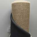 12ft Natural Jute Hallway Runner Rug Non Slip Washable, Rubber Backed Long Khaki Indoor Entryway Runner, Absorbent Kitchen Carpet Sink Rug