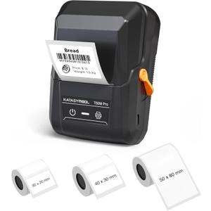 SUPVAN T50M Pro Bluetooth Label Maker Machine with 3 Tapes, Wide Waterproof Label, Versatile App with 40 Fonts and 650+ Icons, Inkless Labeler for Home, Kitchen, School, Office Organization, Black