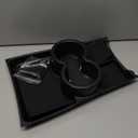 BestEvMod for Rivian R1T R1S Lower Center Console Organizer Tray Compatible with Rivian R1T R1S 2022 2023 2024 Fit 32oz Bottle Accessories(Black)