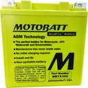 MotoBatt Db Electrical MBTX30U Battery Compatible With/Replacement For Motobatt Battery 4.7Ah, One Size