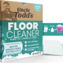 Uncle Todd's Ultra Concentrated Floor Cleaner For Mopping: 30 Natural, 100% Dissolvable Sheets for Mopping  Hardwood & Wood Floor Cleaner with Filth-Fighting Enzymes, Plastic-Free Packaging