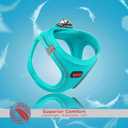 Tailpetz Light Blue Dog Harness Small Sized Dogs, Adjustable No Pull Step in Harness for Small Dog, Reflective Puppy Harness for Puppy Training, Small Dog Harness Boy Girl (Light Blue, S)