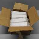 TURSTIN Set of 8 Wood Furniture Legs 6 Inch Square Solid Wood Sofa Legs with M8 T-Nuts Natural Wooden Couch Leg Replacement Leg for Furniture Armchair Bed Dresser Cabinet or DIY Projects, White