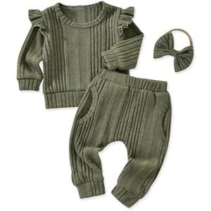 Aalizzwell Infant Baby Girl Fall Winter Outfit  12-18 Months