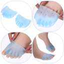 4 Pairs Silicone Toe Separator Metatarsal Pads Toe Separator Spacers Breathable Ball of Foot Cushions Gel Toe Separator Spacers Ball of Foot Cushions Soft Foot Pain Relief for Men & Women