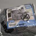 TAOCOCO Waterproof Recliner Sofa Cover Couch Cover for Reclining Couch 3 Seat Non-Slip Split Sofa Slipcover 3-Pieces with Straps, Washable Reclining Sofa Cover for Kids Pets (3 Seater, Dark Grey)