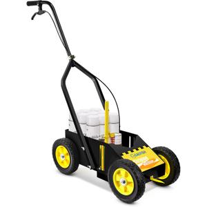 GADFISH Heavy Duty Striping Line Marking Machine, Compatible with Inverted Marking Spray Paint, Parking Lot Striping Machine for Fast and Accurate Marking, Line Striper - Black