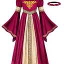 ReliBeauty Medieval Princess Costume for Girls,130