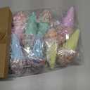 12 Pcs Ice Cream Ornaments for Christmas Tree Foam Pastel Mini Dessert Ornaments for Xmas Decorations Party Supplies