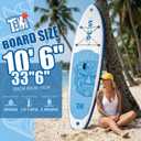 FunWater Inflatable Ultra-Light Stand Up Paddle Board for All Skill Levels with Premium SUP Paddleboard Accessories,Non-Slip Comfort Deck for Youth & Adults