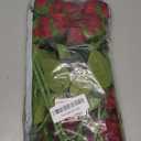 Veryhome Artificial Flowers Silk Roses Real Touch Bridal Wedding Bouquet for Home Garden Party Floral Decor 10 Pcs (Blooming Rose - Gradient Burgundy Red)