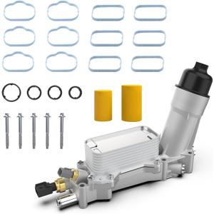 926-876 Aluminum Engine Oil Cooler, Oil Filter Housing Adapter For 2011-2016 Chrysler 200 300, Dodge Charger Challenger Journey, Jeep Wrangler Grand Cherokee, Ram ProMaster 1500, Replace# 68105583AF