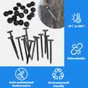 3 x 180PCS Universal Auto Fastener Kit - Nylon Cable Ties, Heavy-Duty Rivets, Zipper Clips Installation Tool for Car, Truck, SUV Bumper, Fender Liner, Door Panel