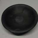 Hand Carved Wooden Decorative Bowl for Home Entryway Decor, Wood Centerpiece Bowl for Coffee Table Decor, Wood Dough Bowl for Farmhouse Decor (Black)