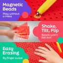 AYNAT FUN Magnetic Drawing Board for Kids & Toddlers with Beads and Magnet Stylus Pen - Magnetic Tablet Toy for Airplane & Car Ride Activities for Kids