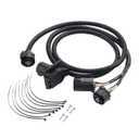 7-Pin Trailer Wiring Harness Extension Connector Vehicle-Side Truck Bed for Gooseneck 5th Wheel for Chevy Dodge Ford GM