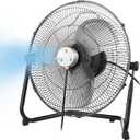 16" Misting Fan, Magnetic Misting Fans for Outside, Up to 26ft Cooling Mist, 2-in-1 Floor & Wall-Mounted Fan Mister, 3-Speed, 180 Adjustable Tilt, Portable for Patio, Backyard
