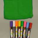 Better Office Products Magnetic A-Frame Chalkboard Sign, Extra Large 20" x 40", Standing Chalkboard Easel, Deluxe Set with Multiple Accessories, Outdoor Sidewalk Sandwich Board Sign,(Rustic Brown)