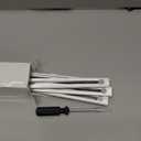 12 Pcs Metal Adjustable File Cabinet Rails Set Include 8 Hanging File Rail Clips 4 Cabinet Dividers Bars Suitable for Cabinets with Drawer Thickness Less Than 1/8 Inch(Silver,10-18 Inch)