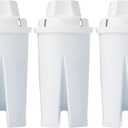 Amazon Basics Enhanced Water Filter, Brita Filter Replacement, 3-Pack
Brita water pitcher filters improve tap water taste; contaminant reduction, WQA & NSF certified, BPA-Free
