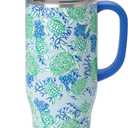 Swig Life 40oz Mega Mug, 40 oz Tumbler with Handle and Straw, Cup Holder Friendly, Dishwasher Safe, Extra Large Insulated Tumbler, Stainless Steel (Shell Yeah)