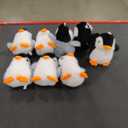 Men Women Cute Lovely Fluffy Plush Lover Penguin Keychain Keyring Handbag Backpack Car Key Ring Pendant, 8 pcs