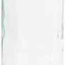 Deco 79 Recycled Glass Handmade Spanish Vase with Wrapped Rattan Neck Detail, 6" x 6" x 18", Clear