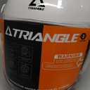 TRIANGLE Open Face Motorcycle Helmet Retro 3/4 Helmets with Clear Visor for Men Women DOT Approved XL