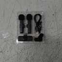 2 Pack Wireless Lavalier Microphone for iPhone iPad and Android Phone, Lapel Mic Plug and Play Wireless Mic Noise Reduction Mini Microphone for Video Recording Interview Podcast Vlog YouTube Tiktok (Mic 2 (2 TX + 1 RX))